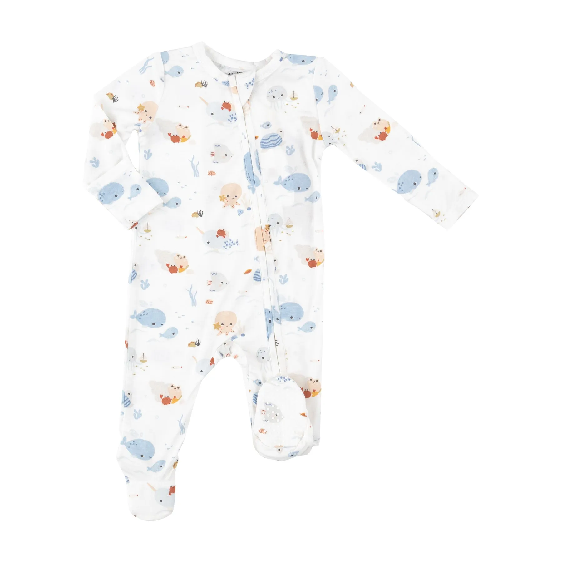 2-Way Zipper Footie - Cute Ocean by Angel Dear