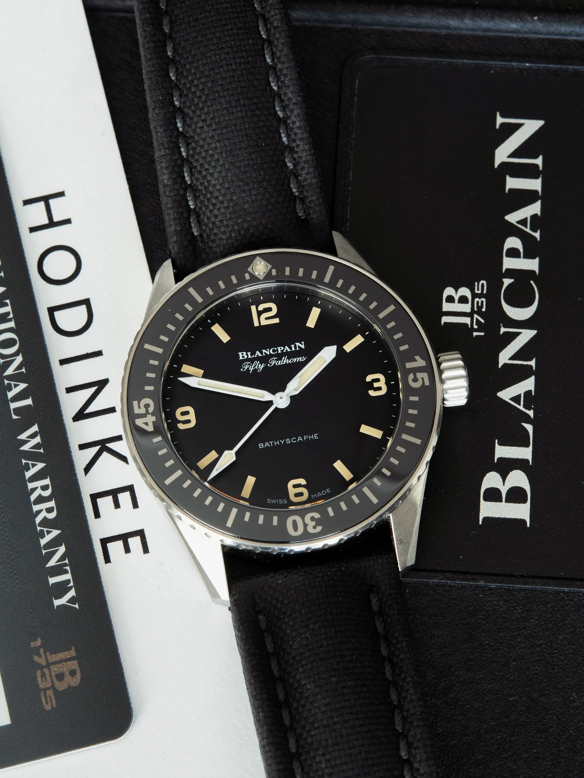 2019 Blancpain Fifty-Fathoms Bathyscaphe (Ref. 5100/1130) "Hodinkee Limited Edition" W/ Full Set