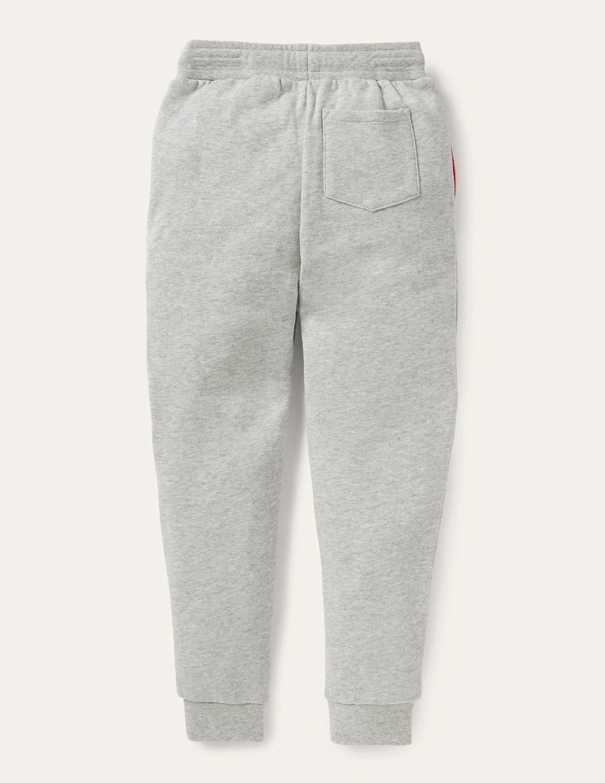 Appliqué Knee Joggers-Grey Marl Dinosaur
