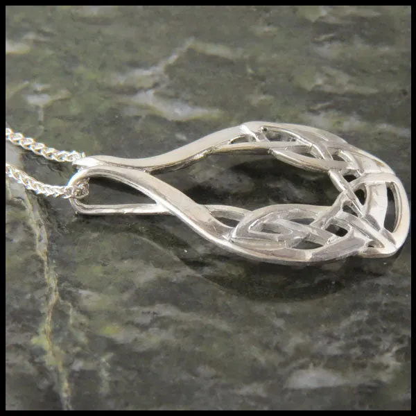 Art Nouveau Pendant in Silver