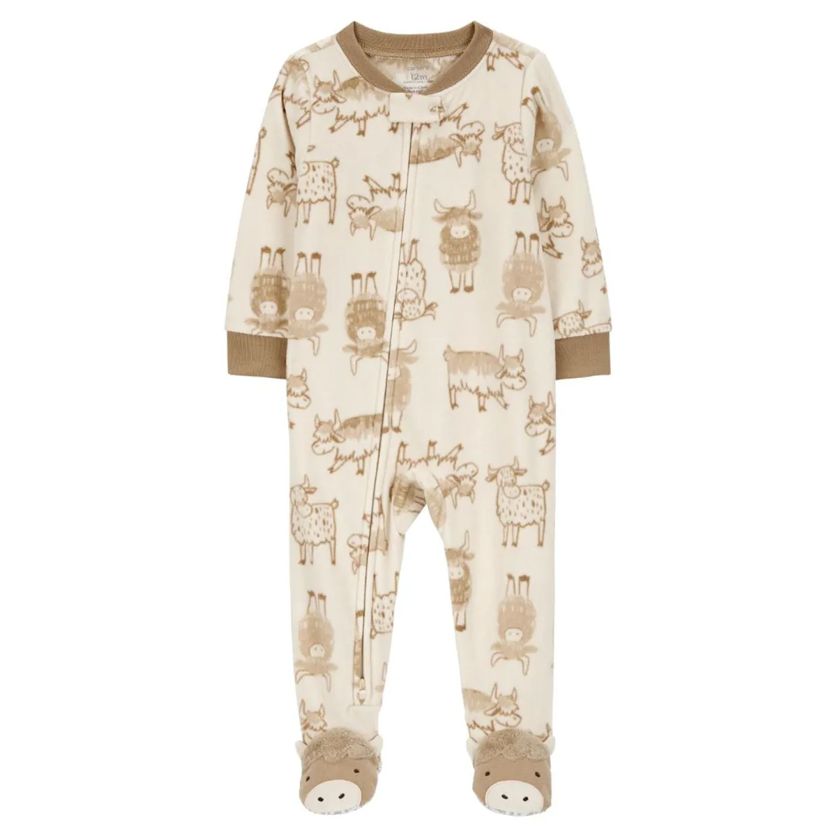 Baby Boys' 1-Piece Fleece Footie Pajamas 1R942