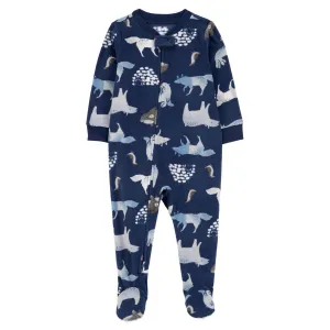 Baby Boys' 1-Piece Fleece Footie Pajamas 1R942