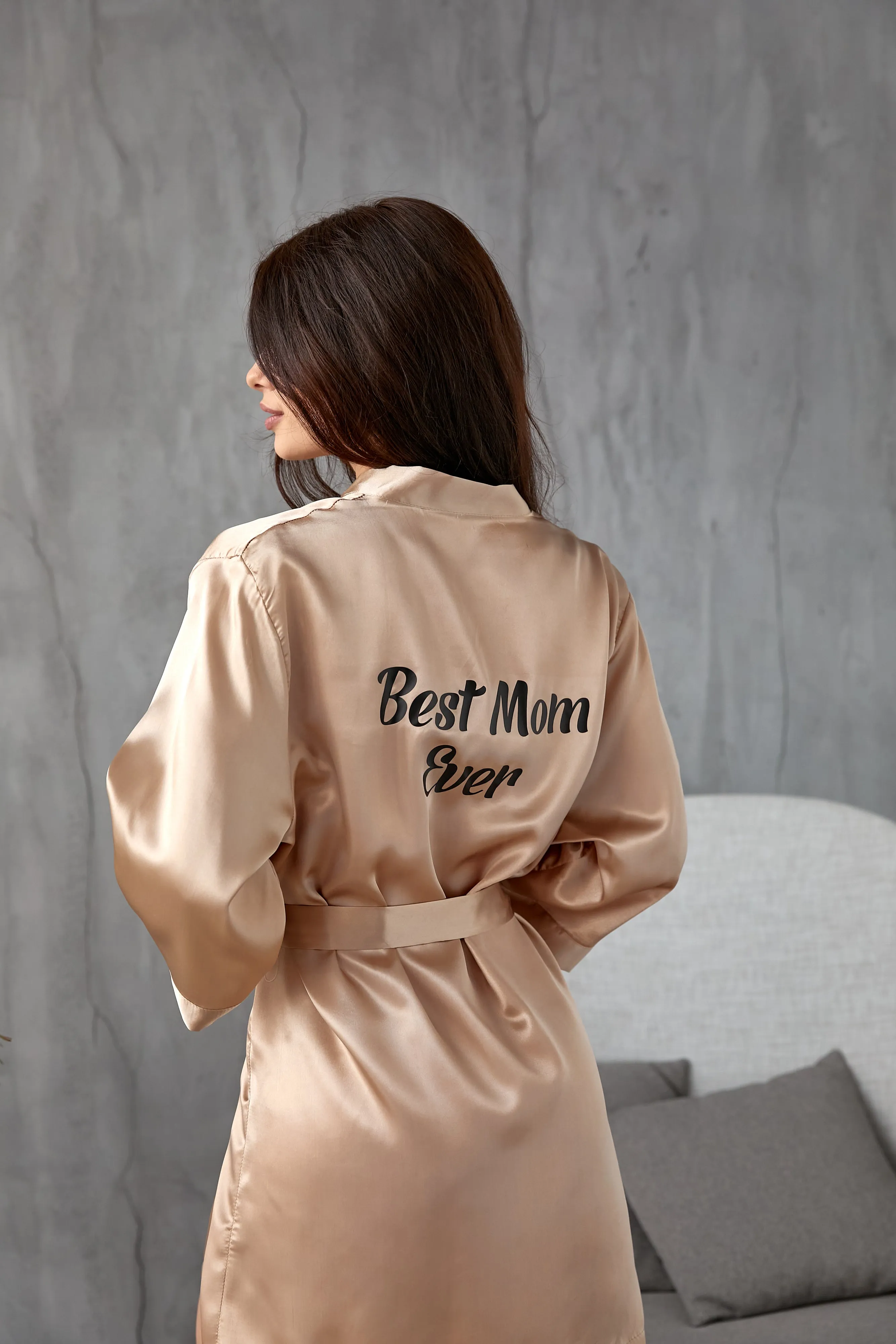 Best Mom and Best Dad Matching Satin Robes for Couple