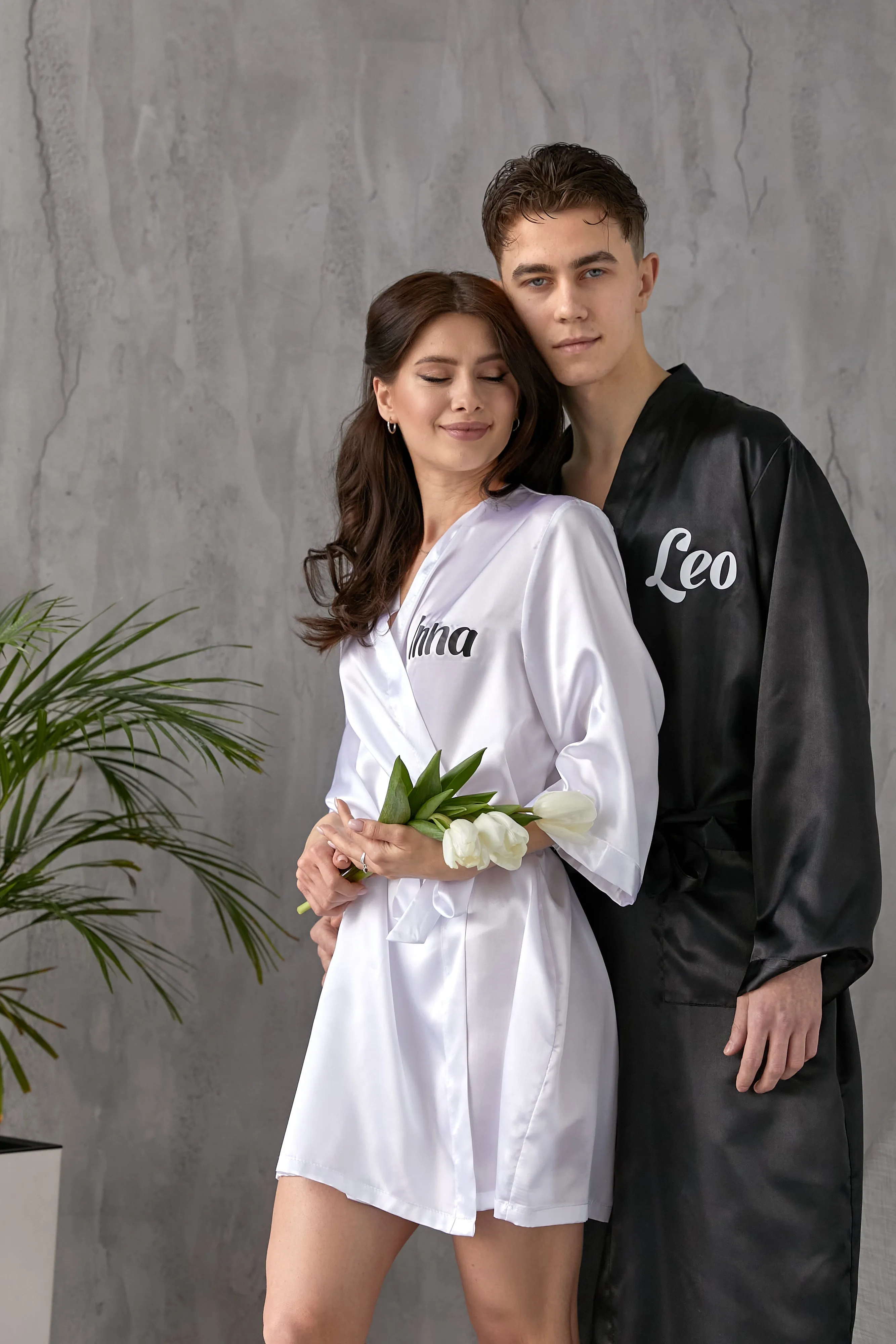 Best Mom and Best Dad Matching Satin Robes for Couple
