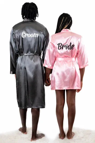 Best Mom and Best Dad Matching Satin Robes for Couple