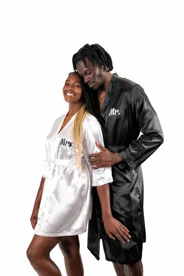 Best Mom and Best Dad Matching Satin Robes for Couple