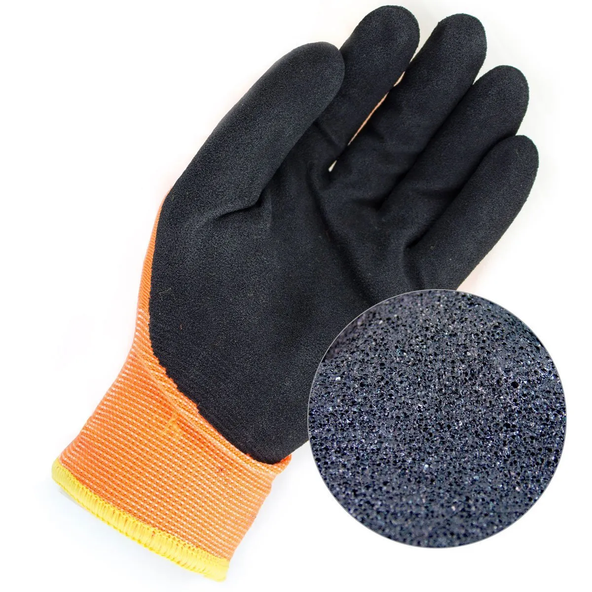Better Grip® Double Lining Rubber Coated Gloves - BGWANS-OR-CS