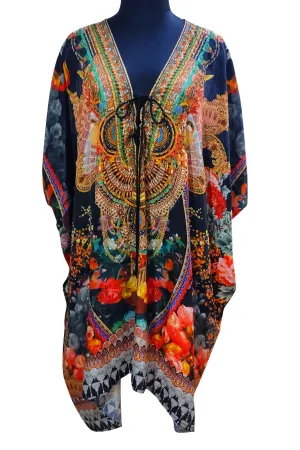 Black Short Kaftan Dress