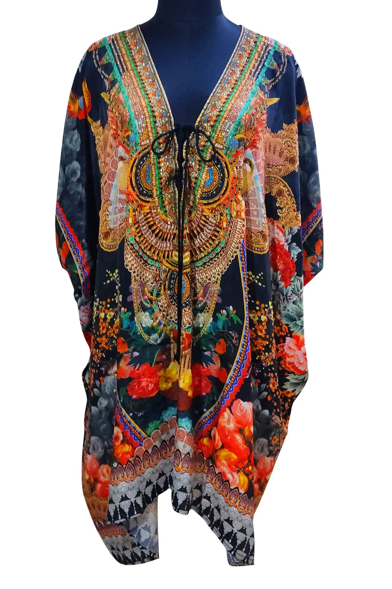 Black Short Kaftan Dress