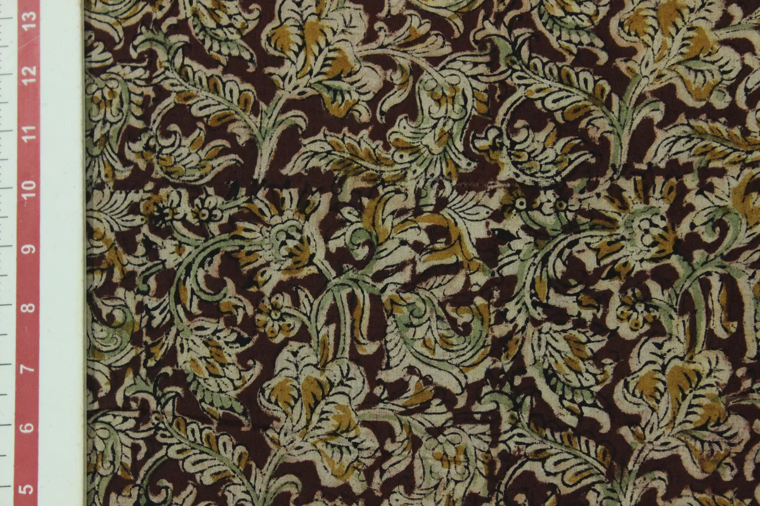 Brown Cotton Cambric Fabric