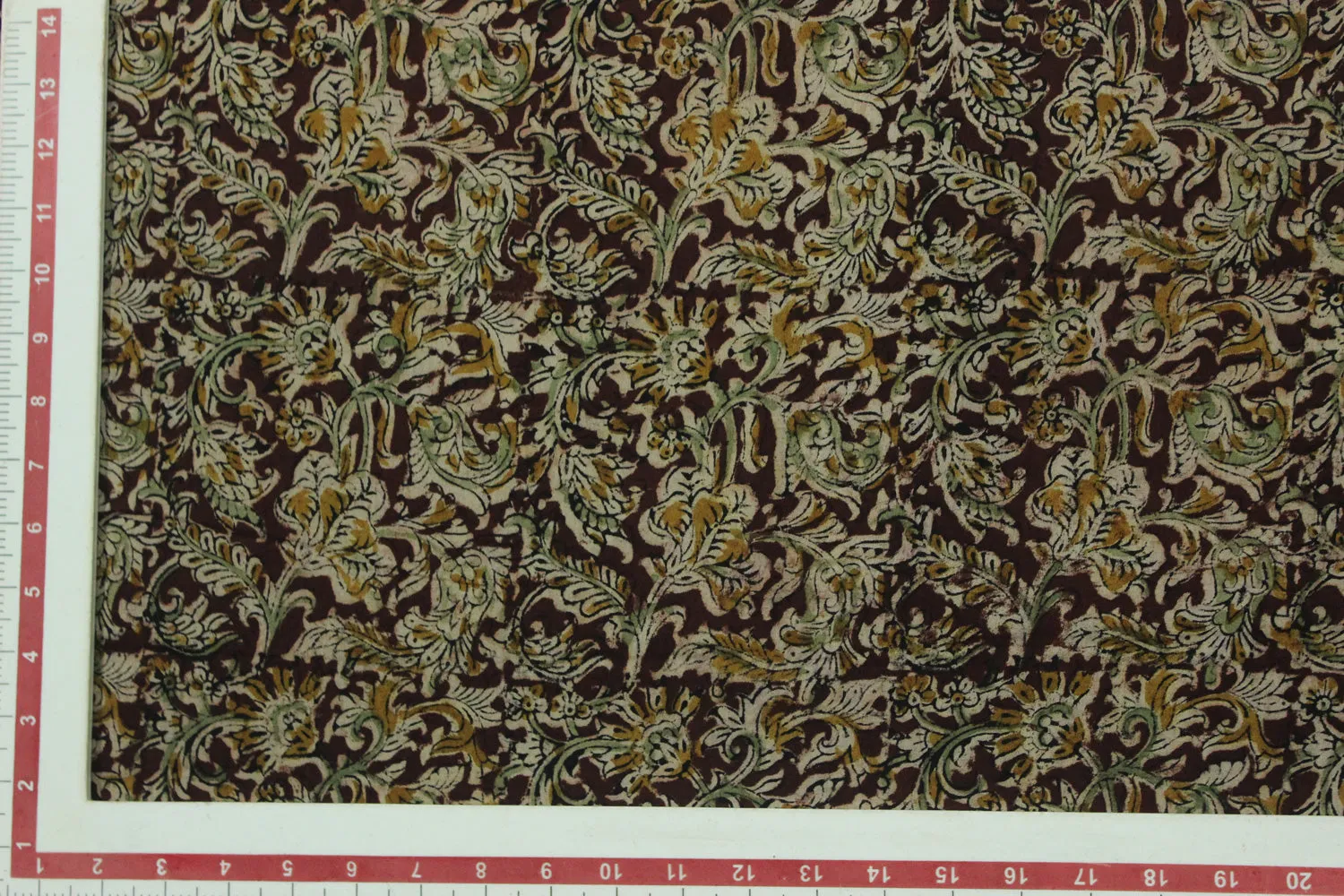Brown Cotton Cambric Fabric