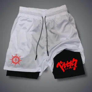 Carter - Men's 2-in-1 Compression Running Shorts