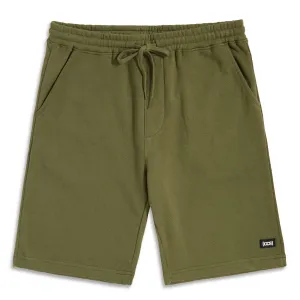 CCS Logo Rubber Patch Sweat Shorts - Army Green