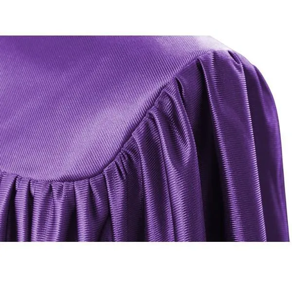 Child's Shiny Purple Choir Robe