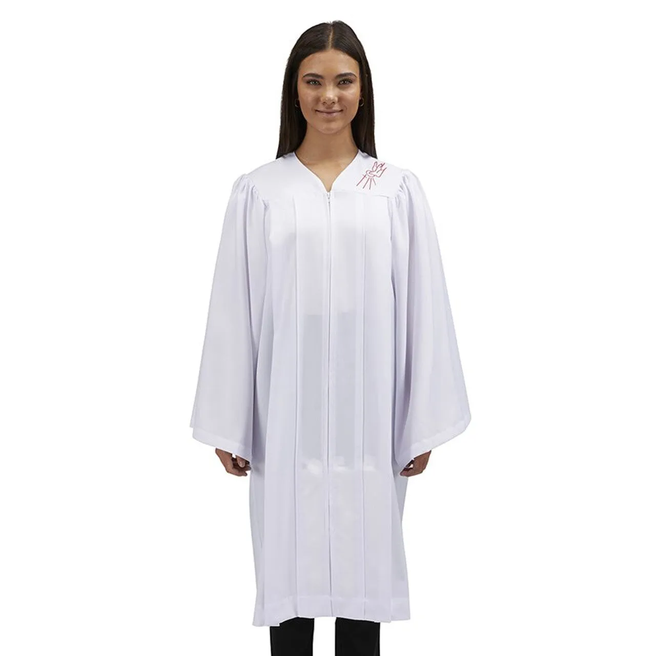 Confirmation Robe with Embroidered Descending Dove