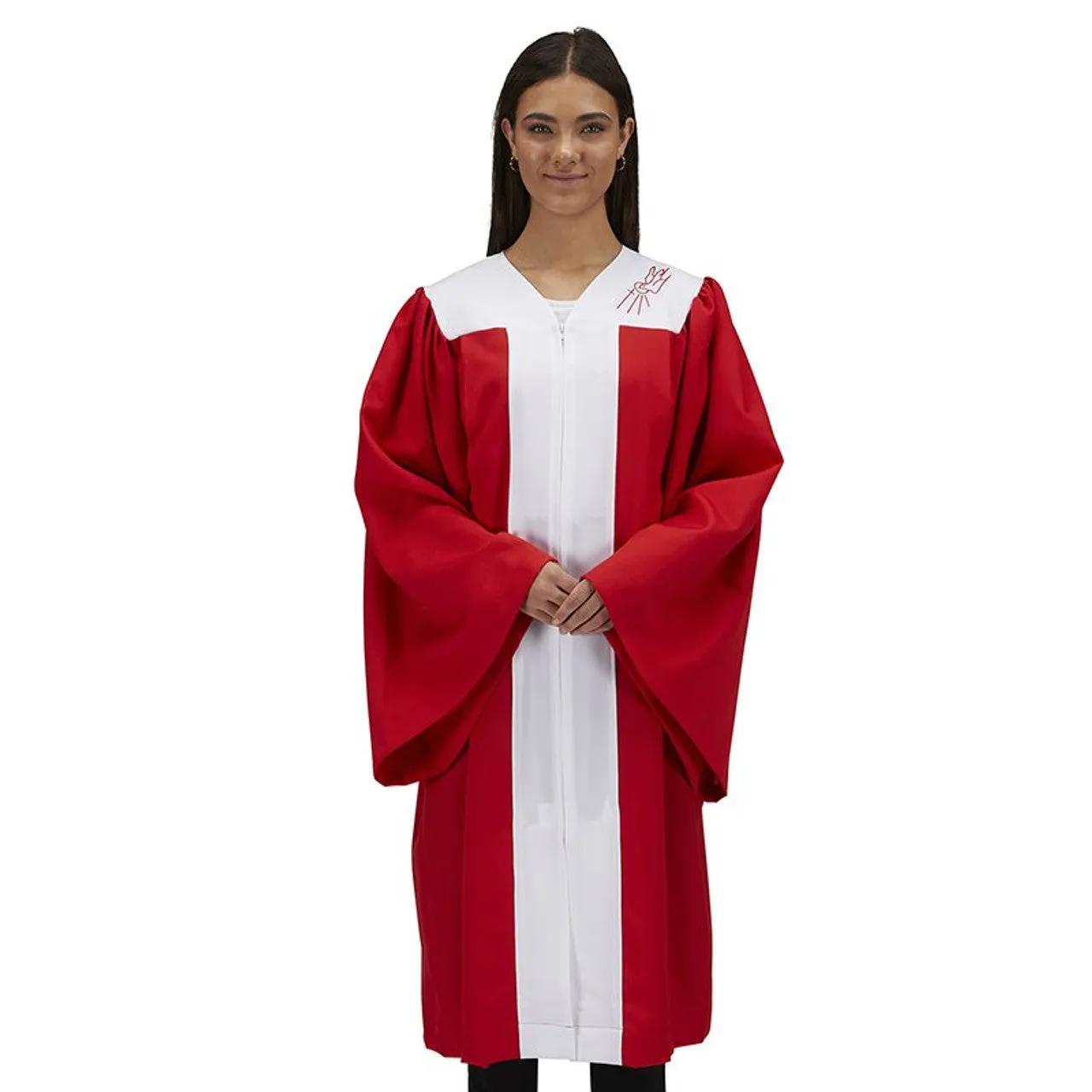 Confirmation Robe with Embroidered Descending Dove