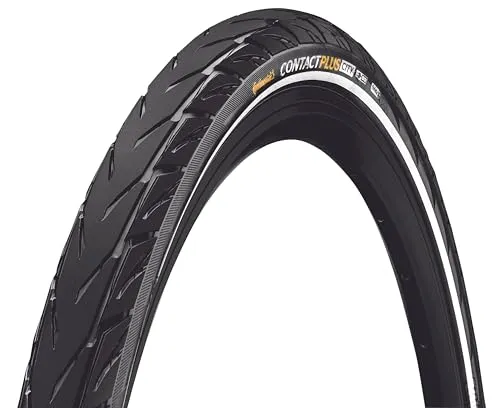 Continental Contact Plus City Tire - 27.5 x 2.20 Clincher Wire Black/Reflex SafetyPlus Breaker E50