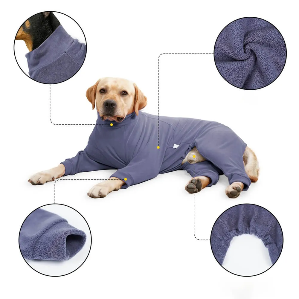 Cozy Fleece Dog Pajamas - Perfect Sleepwear for Large Dogs