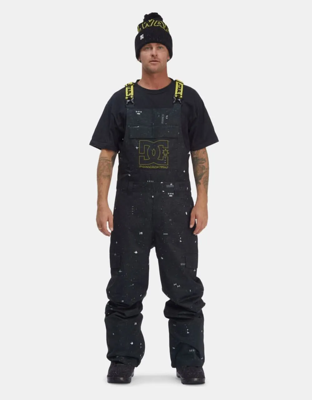 DC x Star Wars Docile Bib 2023 Snowboard Pant - Black/Yellow
