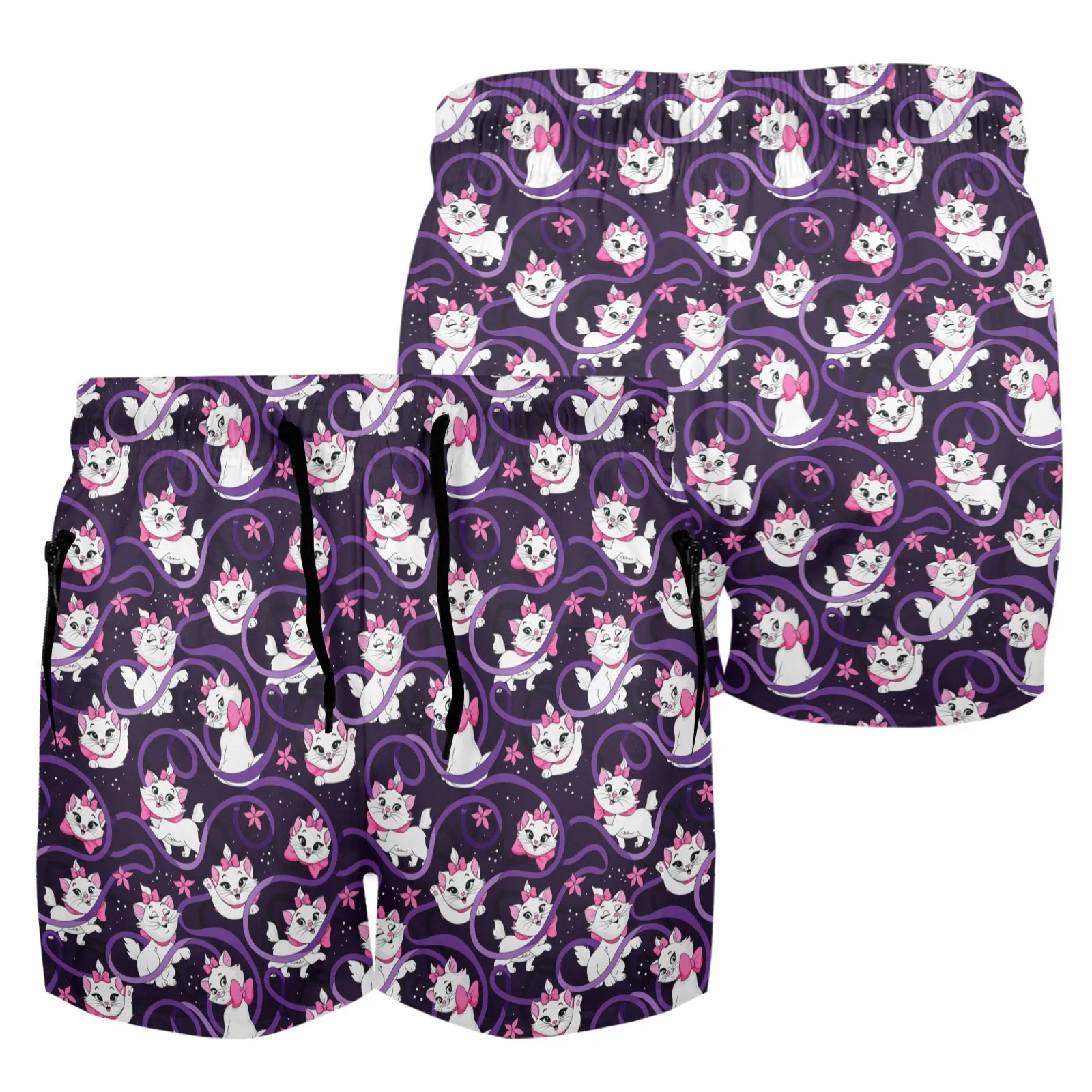 Disney Aristocats Marie Because I'm A Lady Men's Quick Dry Athletic Shorts