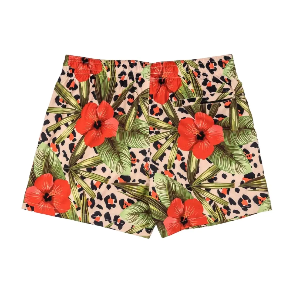 Duvin - "Leo Floral" Swim Short - Polyester Spandex Quick Dry