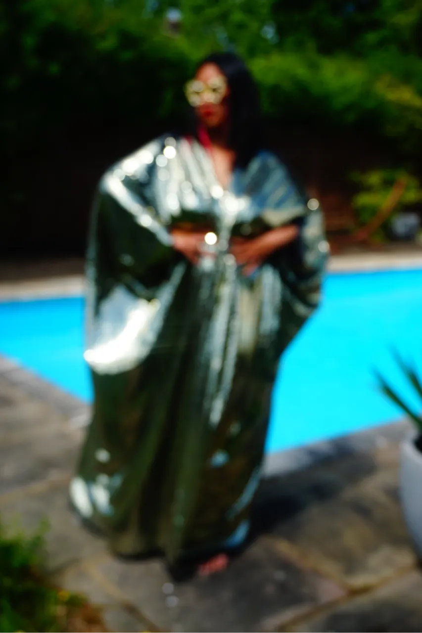 Gold Sequin Studio 54 Sparkle Sequin Kaftan Gown / Kimono Robe