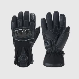 Heated Gloves - Knob Closure for Reliable Warmth in Cold Weather