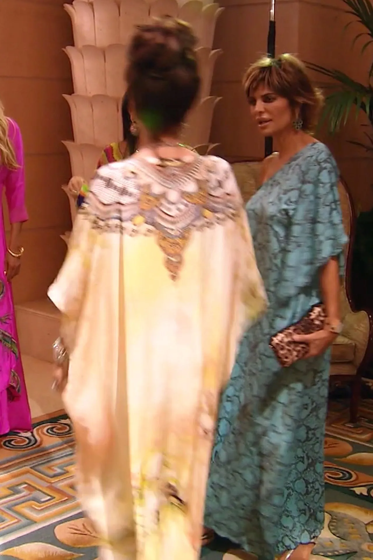 High End Caftan dress Cherry Blossom