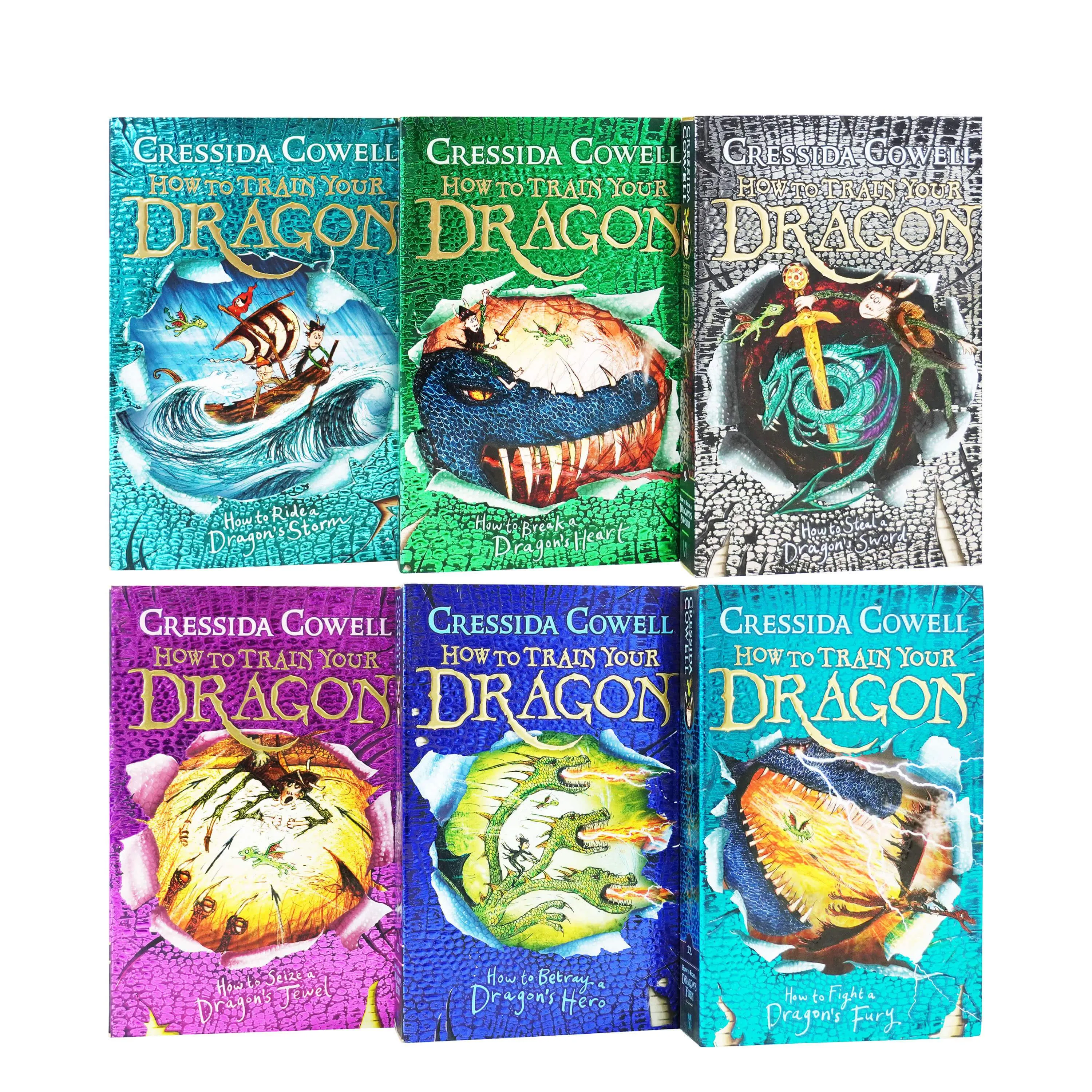 How To Train Your Dragon 6 Books (7-12) by ‎Cressida Cowell - Ages 9-14 - Paperback