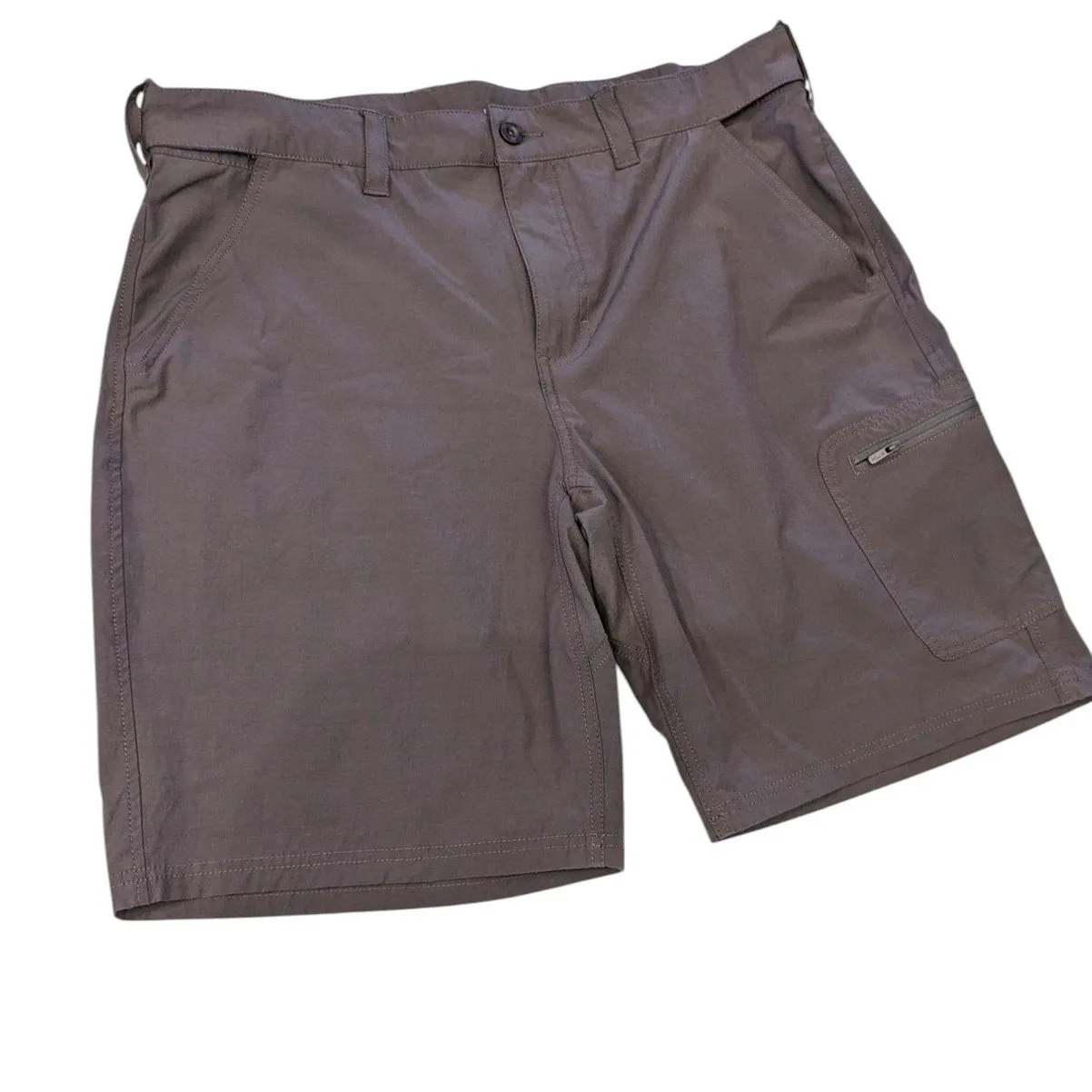 Huk Fishing Shorts Men XL Gray Quick Dry Lightweight Performance Outdoor Pockets