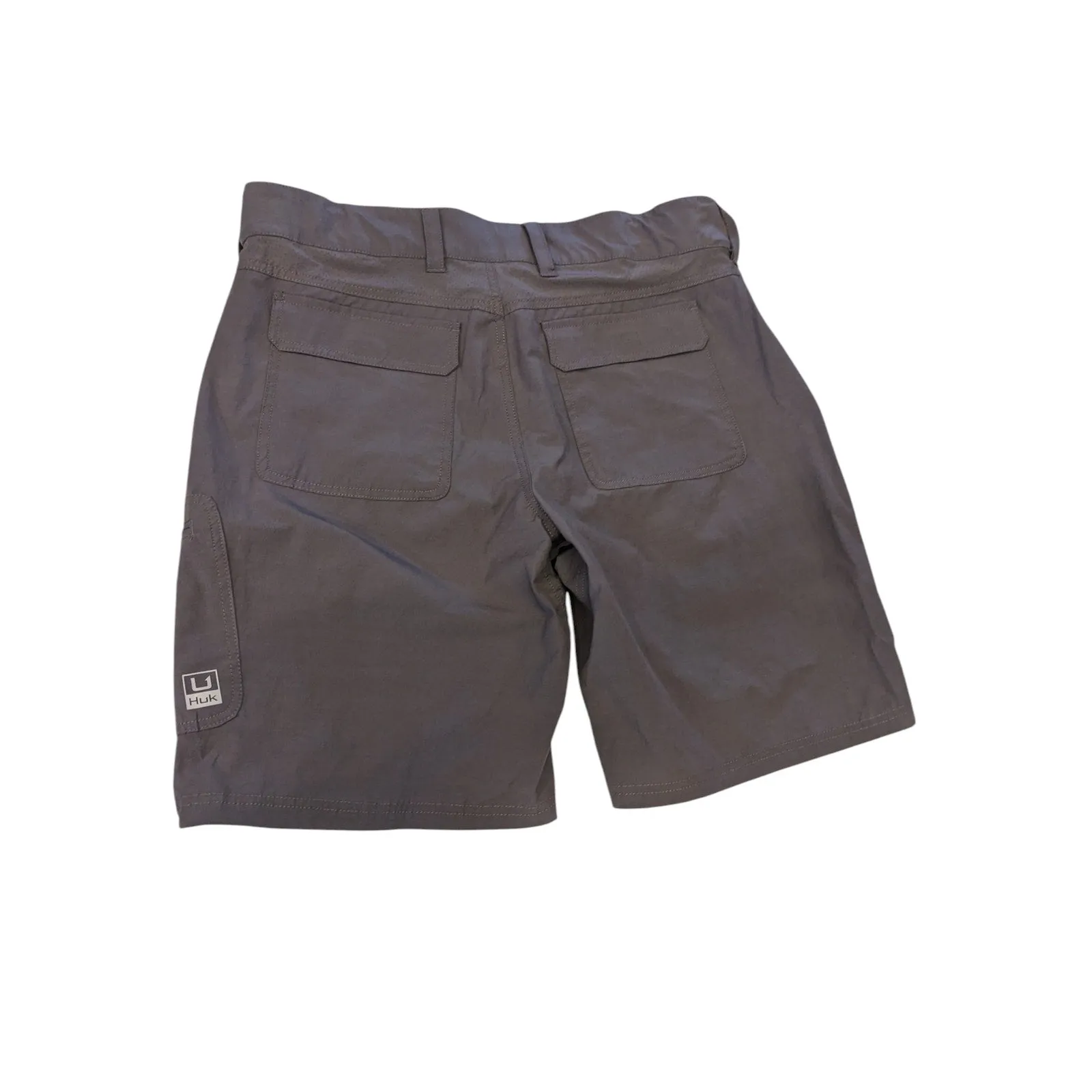 Huk Fishing Shorts Men XL Gray Quick Dry Lightweight Performance Outdoor Pockets