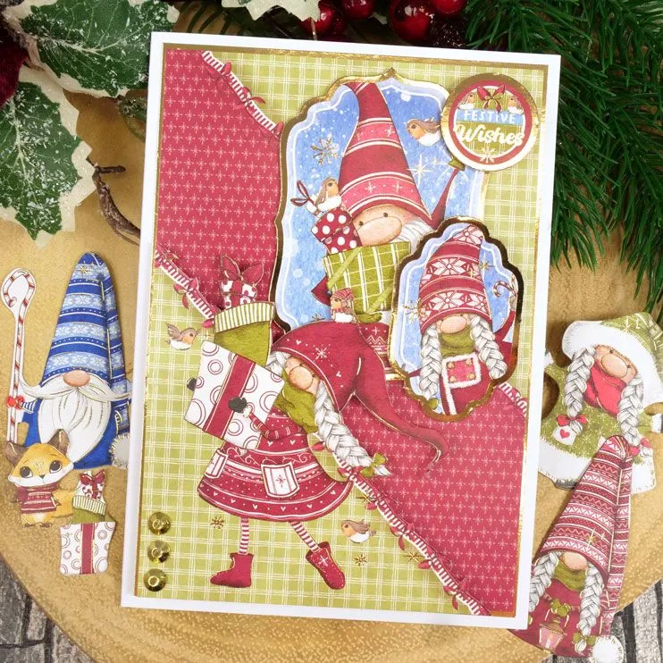 Hunkydory Gnome for Christmas Luxury Topper Collection*