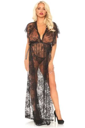 Lace Lingerie Kaftan Set