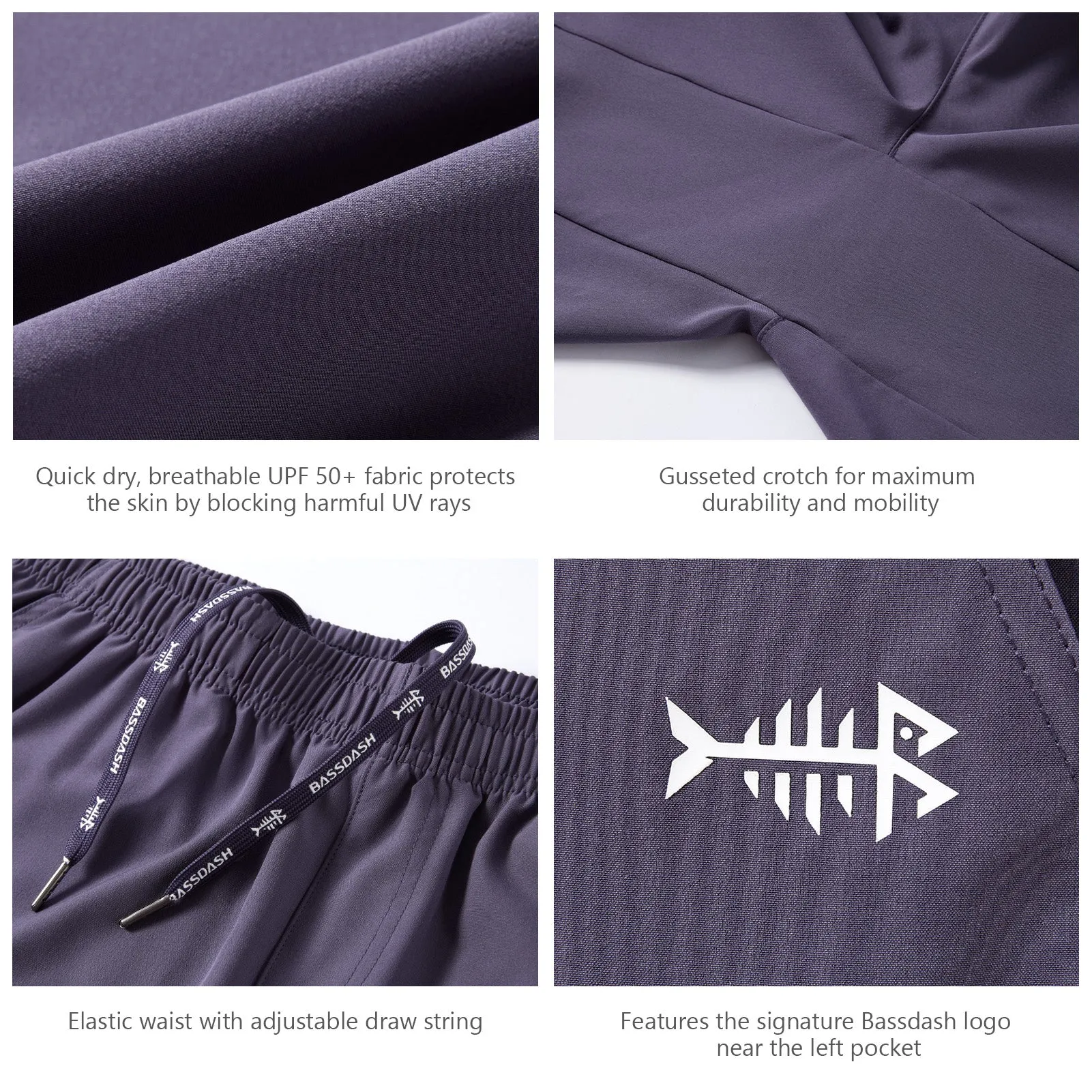 Men's 7" UPF 50  Quick Dry Fishing Shorts FP06M