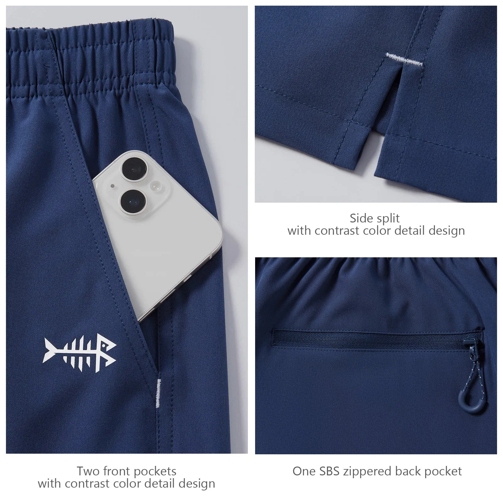 Men's 7" UPF 50  Quick Dry Fishing Shorts FP06M