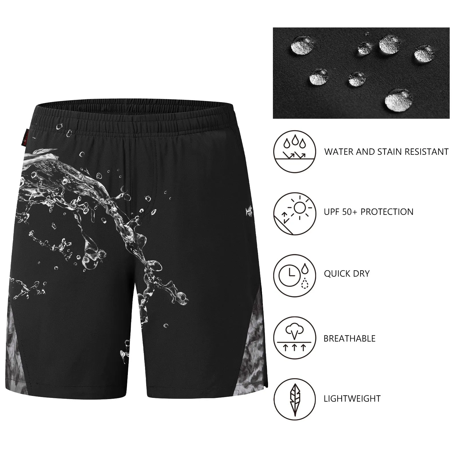 Men's 7" UPF 50  Quick Dry Fishing Shorts FP06M
