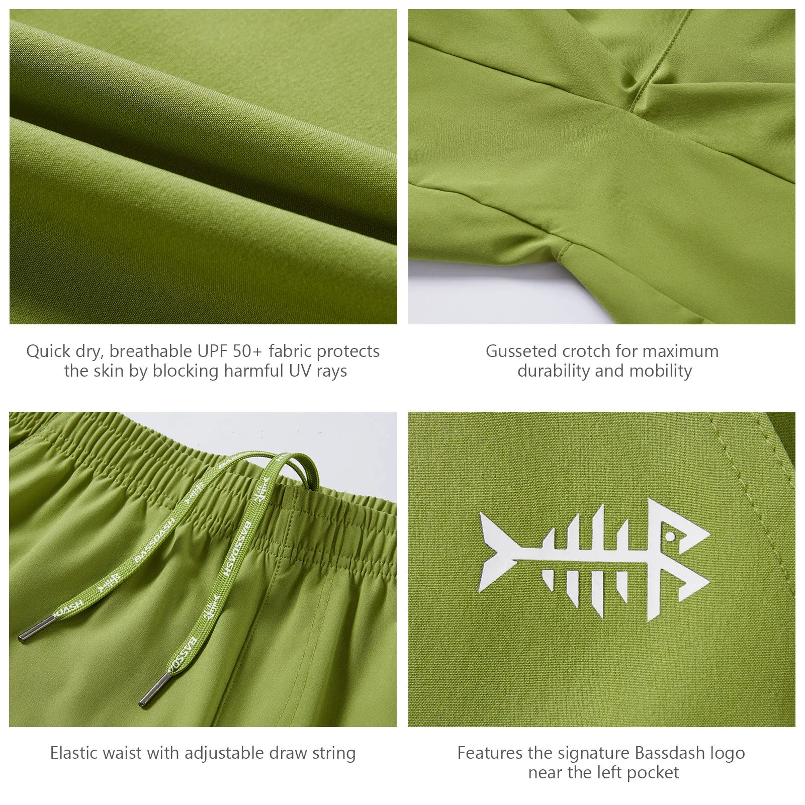Men's 7" UPF 50  Quick Dry Fishing Shorts FP06M