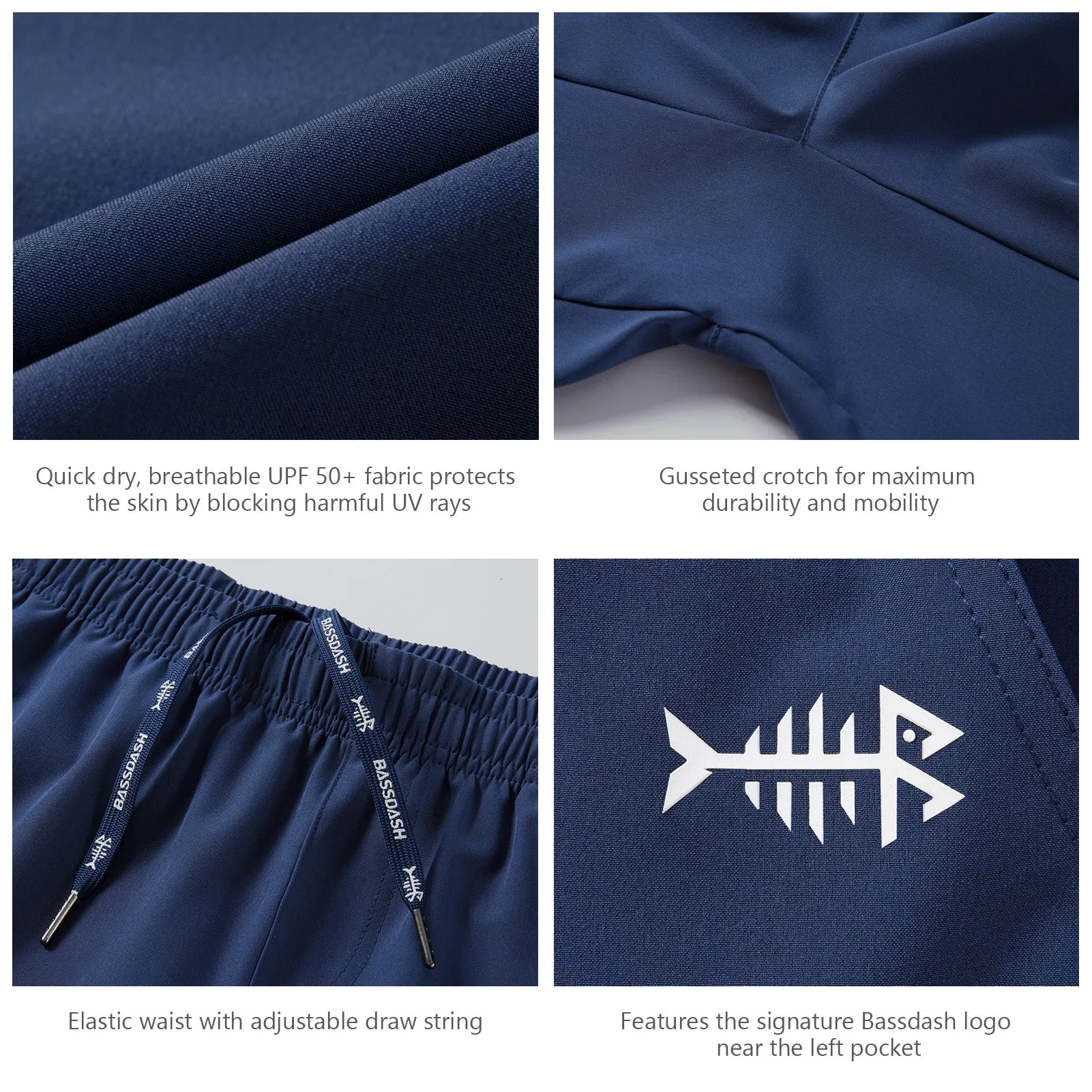 Men's 7" UPF 50  Quick Dry Fishing Shorts FP06M