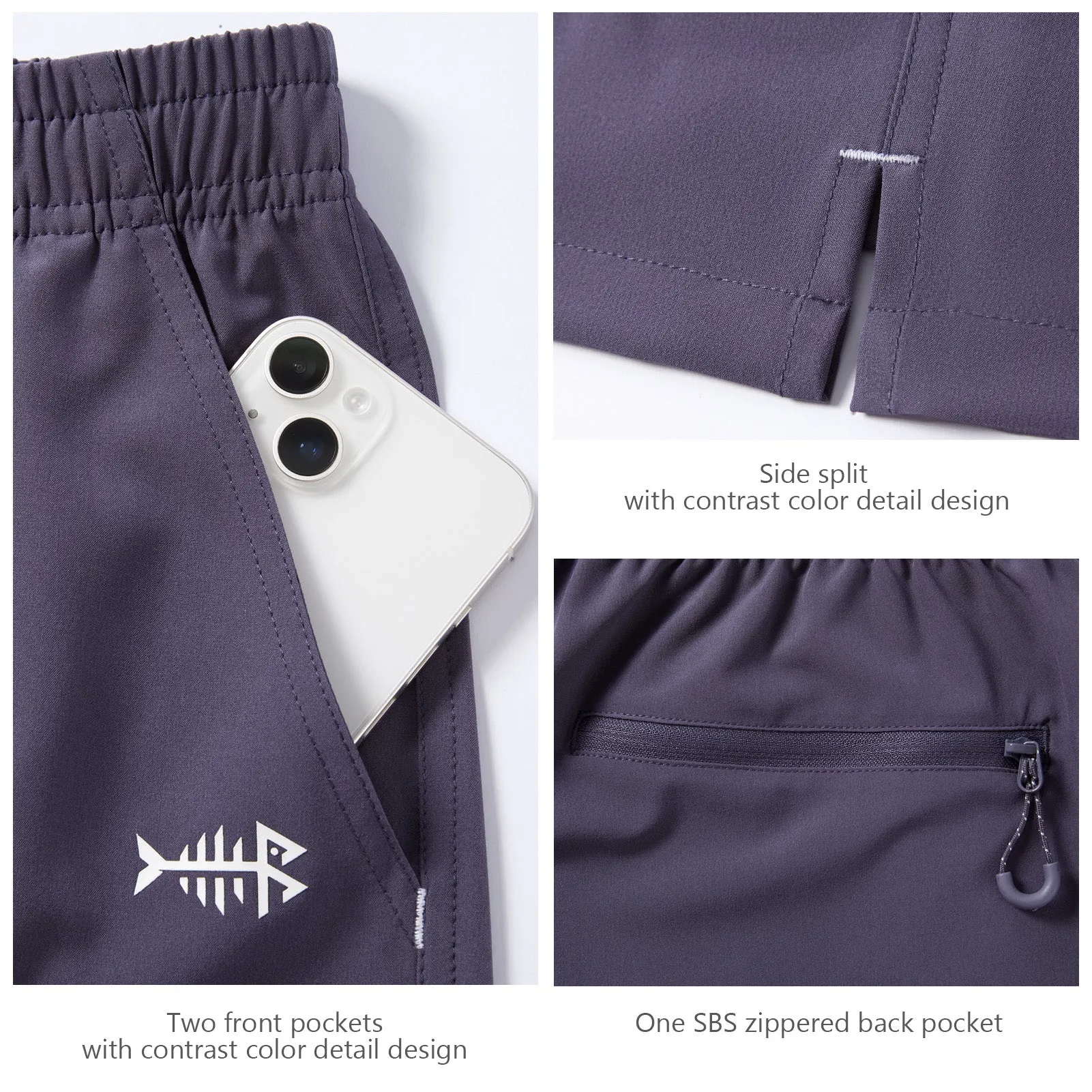 Men's 7" UPF 50  Quick Dry Fishing Shorts FP06M