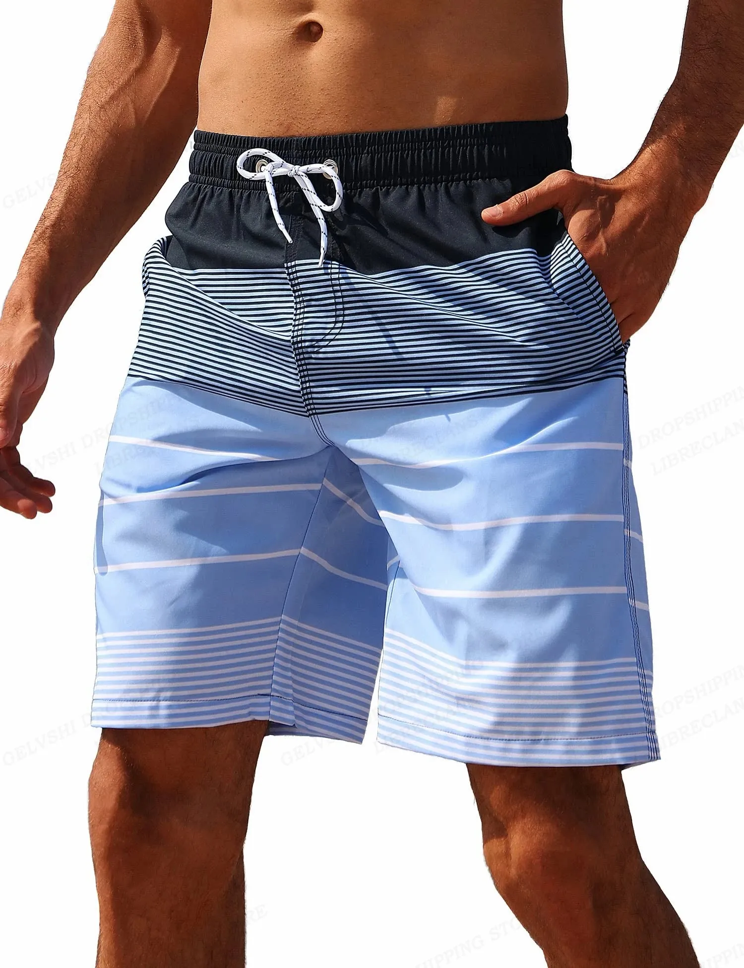 Mens Board Shorts Quick Dry Mesh Lining