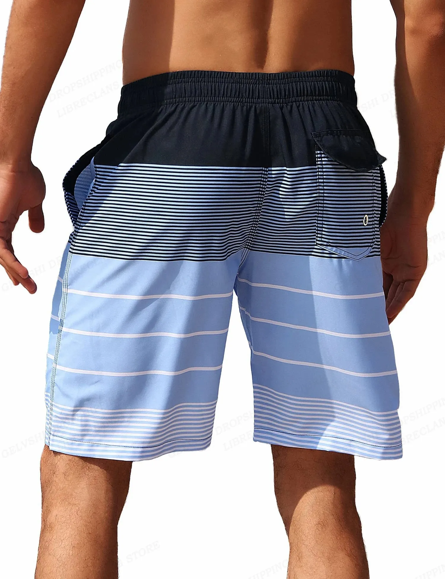 Mens Board Shorts Quick Dry Mesh Lining