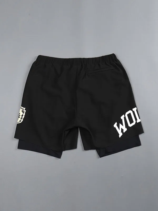 Men's Double Layer Quick Dry Sports Shorts