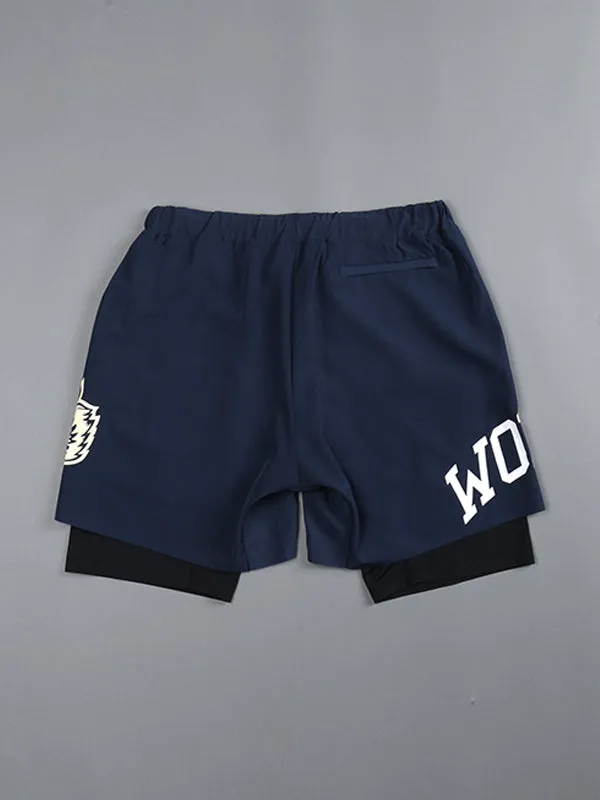 Men's Double Layer Quick Dry Sports Shorts