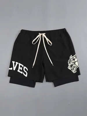 Men's Double Layer Quick Dry Sports Shorts