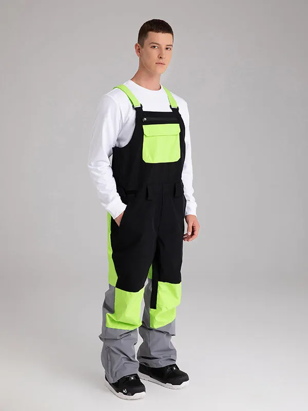Men's Searipe Mountain Discover Colorblock Snow Pants Bibs