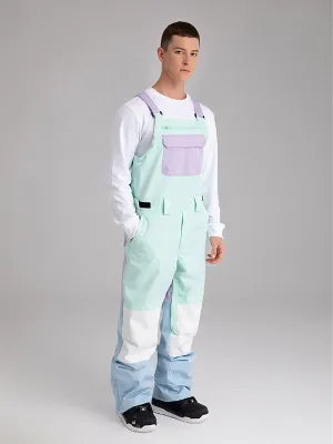 Men's Searipe Mountain Discover Colorblock Snow Pants Bibs