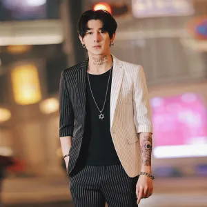 Men's Summer Striped Blazer
