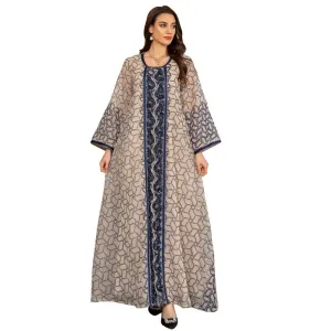 Mesh Modest Muslim Evening Dresses