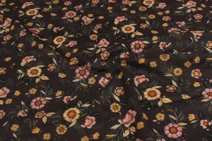 Multicolor Floral Printed Rayon Fabric