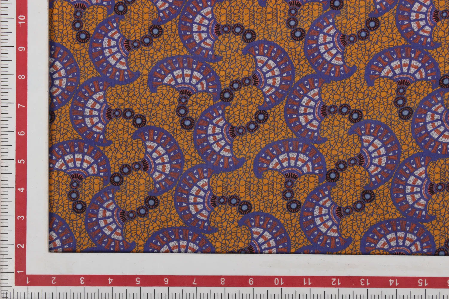 Multicolour Geometric Printed Cotton Fabric